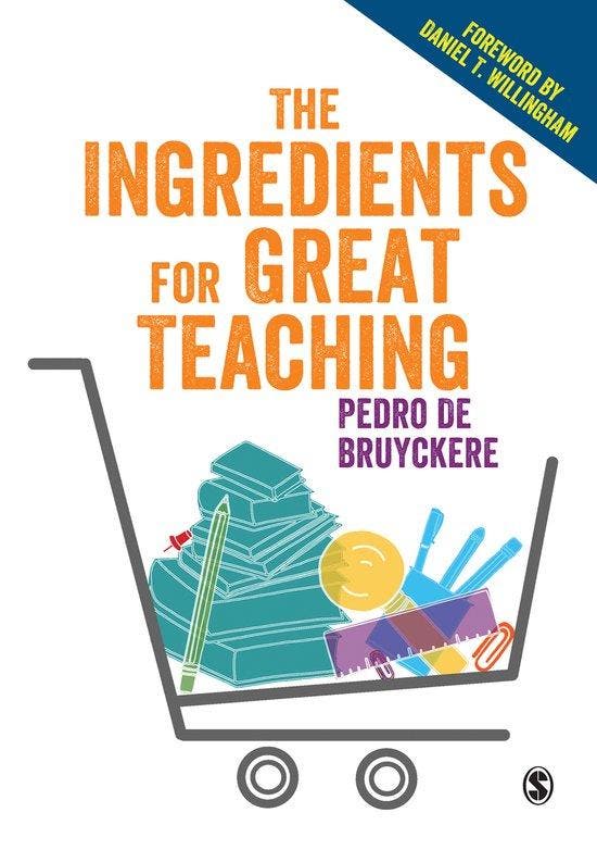 The Ingredients for Great Teaching 9781526423399, Livres, Langue | Anglais, Envoi