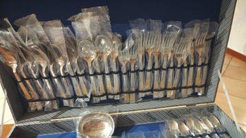 Zanetti - Bestekset voor 12 personen (75) - Staal, Verguld -