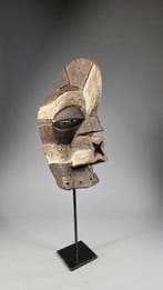 houten masker - Songye - DR Congo, Antiek en Kunst, Kunst | Niet-Westerse kunst