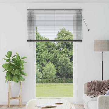 vidaXL Venetiaanse jaloezieën Donkergrijs 220 x 125 cm, Huis en Inrichting, Stoffering | Gordijnen en Lamellen, Verzenden, Nieuw
