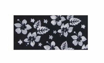 Haarband Multifunctioneel 45x25cm - Bloemen Patroon - Wit