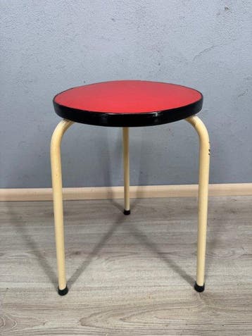 Kruk - Metaal, Hout - Vintage kruk, Antiek en Kunst