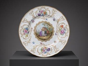 Assiette murale (2) - Pair of Rare Meissen Porcelain Plates
