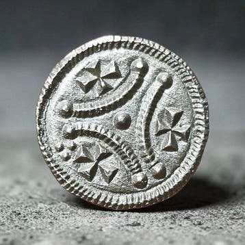 . Hongarije King Stephen II (1116–1131). Denar (Zonder