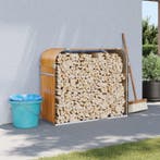 vidaXL Haardhoutopslag 120x45x100 cm gegalvaniseerd staal, Verzenden