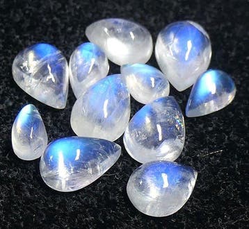 Set maanstenen 100% natuurlijk Cabochon- 3.48 g - (11)