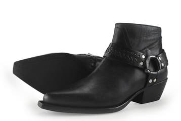 Shabbies Amsterdam Cowboy laarzen in maat 37 Zwart, Shabbies Amsterdam, Verzenden, Zwart, Zo goed als nieuw