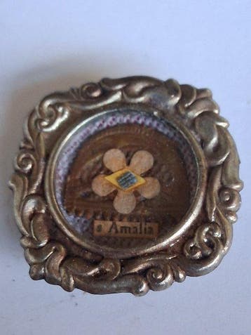 Reliekhouder - Legering, Papier, Textiel, Glas - 20e eeuw -