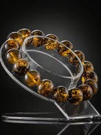 Barnsteen - Premium Amber Bead Bracelet – Glossy Golden