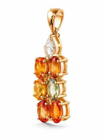 Zonder minimumprijs - Hanger - 14 karaat Geel goud - 1.71ct.