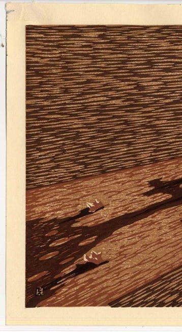 schaduw - Papier - Sadao Abe (1910-1969) - Japan - Shwa