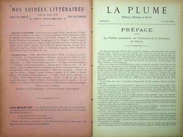 [Japon, Revue La Plume, Collectif dont] L.J.E. Baret, George, Nieuw