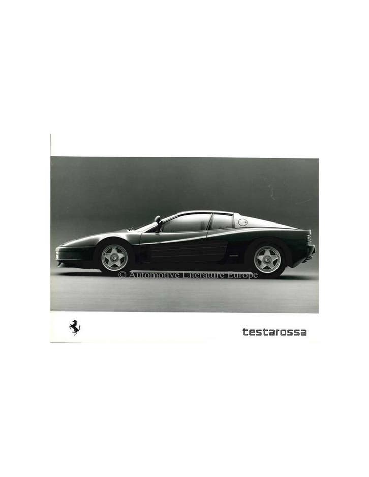 1988 FERRARI TESTAROSSA PERSFOTO, Livres, Autos | Brochures & Magazines, Enlèvement ou Envoi