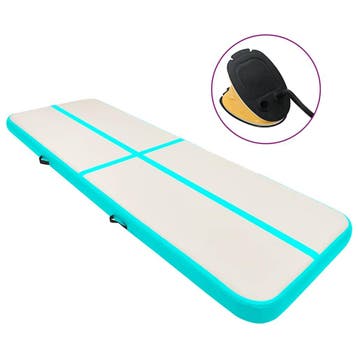 vidaXL Gymnastiekmat met pomp opblaasbaar 600x100x20 cm PVC, Sport en Fitness, Verzenden, Nieuw