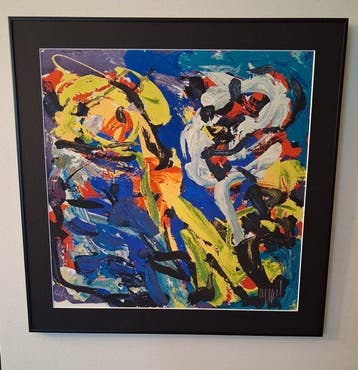 Karel Appel (1921-2006) - Spelend in Blauw