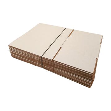 Vouwdoos 362x242x155 mm enkelgolf karton wit bruin nieuw, Ophalen of Verzenden
