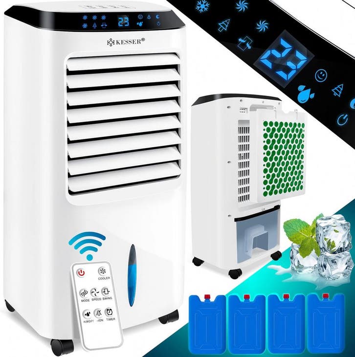 KESSER® 4in1 Mobiele airconditioning - Luchtontvochtiger - W, Elektronische apparatuur, Ventilatoren, Nieuw, Verzenden