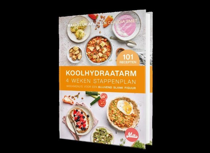 Koolhydraatarm 4 weken stappenplan 9789083457109, Boeken, Kookboeken, Zo goed als nieuw, Verzenden