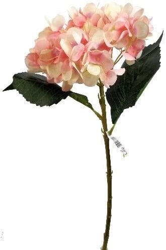 Hortensia Hydrangea Peach Zijdenbloem Single 46 cm, Maison & Meubles, Accessoires pour la Maison | Plantes & Fleurs artificielles