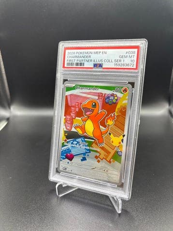Pokémon - 1 Graded card - Charmander #038 First Partner