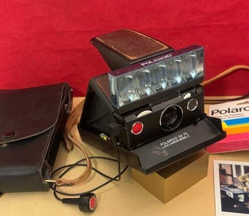 Polaroid SX-70 - 1976 Set mit Tasche, Kabelauslöser und