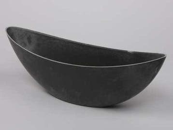 Bootschaal groot halfhoog Basic Grey 39x12x13 cm, Nieuw