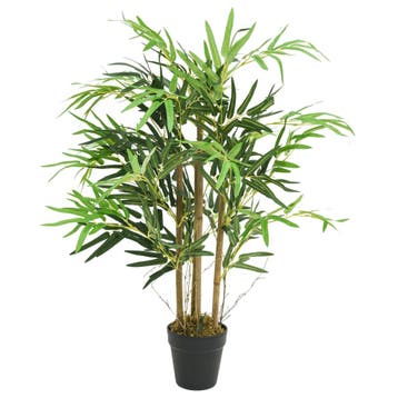 vidaXL Kunstplant bamboe 500 bladeren 80 cm groen, Verzenden, Nieuw