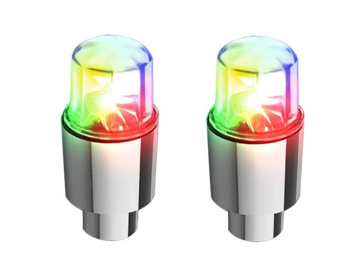 DrPhone FireFly - 2x Ventieldop met LED RGB (7 kleuren) -, Huis en Inrichting, Lampen | Overige, Nieuw, Verzenden