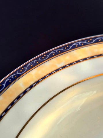 Limoges - Tafelservies voor 12 (41) - 24 kt goud, gemarmerd