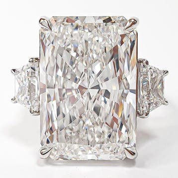 Ring - 18 karaat Witgoud - 11.33ct. tw. Diamant (Lab-grown), Nieuw