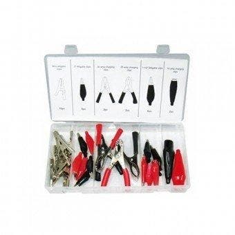 Krokodilklemmen assortiment 28 delig, Auto diversen, Autogereedschap, Verzenden