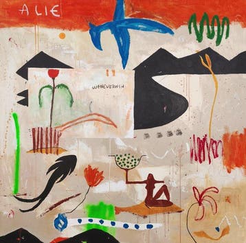 Alfonso Sánchez - Bird, shark & mountains XXL, Antiquités & Art