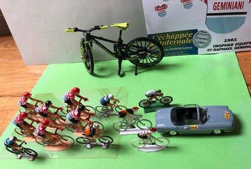 Collection thématique - Figurines de cyclistes, voiture, Nieuw