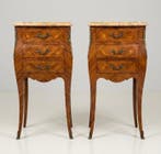 Table de chevet - Palissandre, Marbre, Bois de rose -