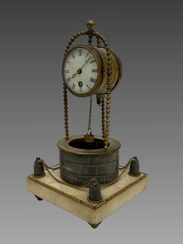 Pendule de cheminée - Antique Bronze, Marbre - 1750-1800,