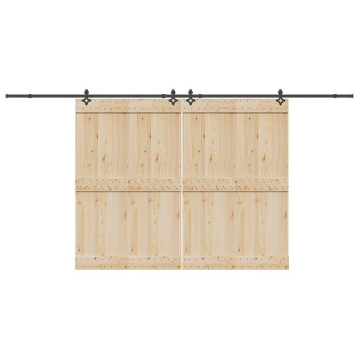 vidaXL Doos met onderdelen voor schuifdeur 427 cm staal, Doe-het-zelf en Bouw, Hang- en Sluitwerk, Nieuw, Verzenden