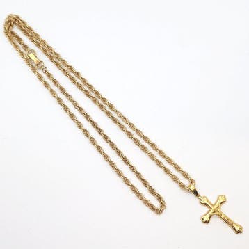 Collier avec pendentif - 18 carats Or jaune