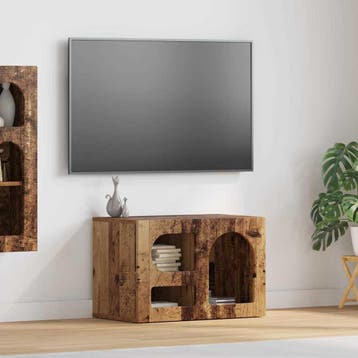vidaXL TV Kast ELST 60 x 35 x 40 cm Oudhout Bewerkt hout, Verzenden