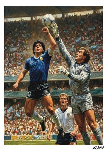 ANDSAL - La Mano de DIOS Maradona Argentina England World
