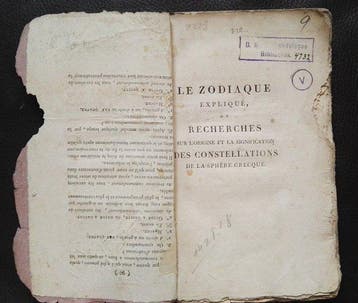 Carl Gottlieb Swartz - Le Zodiaque Expliqué / provenance