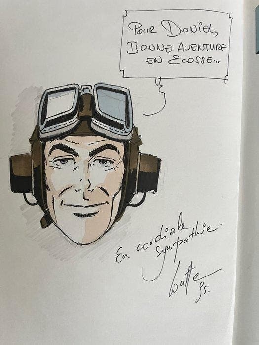 Biggles - 20x C + dédicace couleur - 20 Album - Eerste, Livres, BD