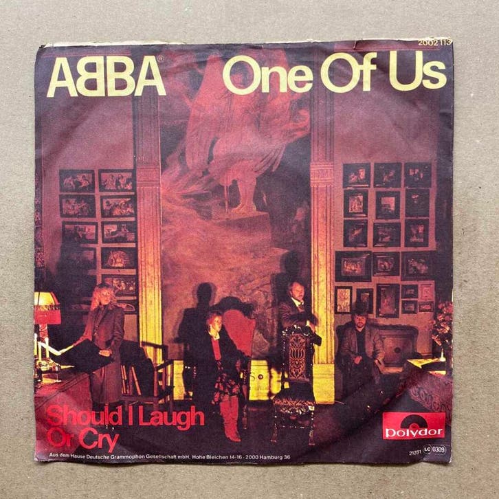 ABBA – One Of Us / Should I Laugh Or Cry (1-7-Vinyl-Single), Cd's en Dvd's, Vinyl Singles, Ophalen of Verzenden
