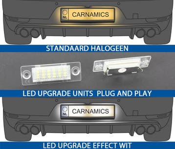LED Kentekenverl geschikt voor VW golf+. passat b5/b6. caddy, Auto-onderdelen, Verzenden, Nieuw