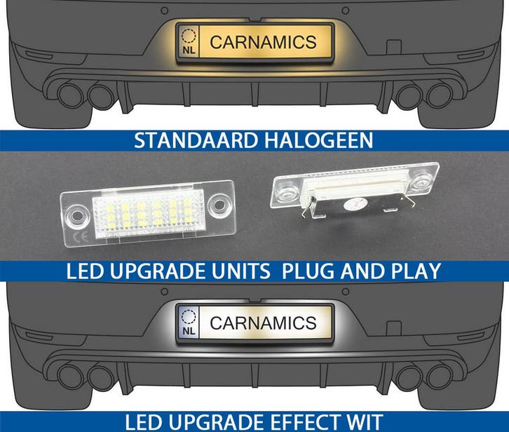 LED Kentekenverl geschikt voor VW golf+. passat b5/b6. caddy, Auto-onderdelen, Verlichting, Nieuw, Verzenden