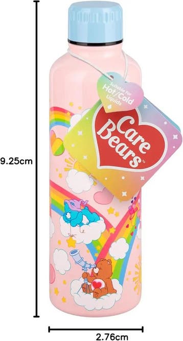 Paladone Metalen Waterfles Care Bears, met Schroefdop, 60..., Ophalen of Verzenden, Nieuw