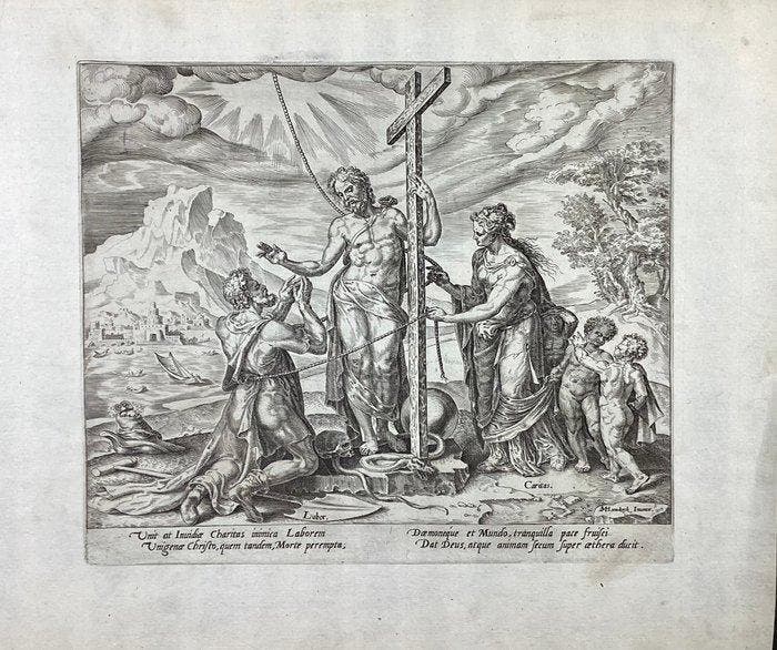 Marten van Heemskerck, inc. Philips Galle (1537-1612) - La, Antiquités & Art, Antiquités | Autres Antiquités