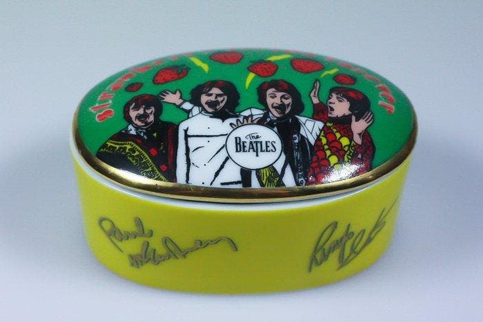 Speeldoos muziekdoos Franklin Mint Apple The Bealtes, Antiquités & Art, Curiosités & Brocante