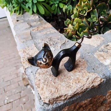 Tire-bouchon - Laiton - Chat Art déco autrichien, Antiek en Kunst