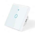 Smart WiFi Touch Lichtschakelaar Wit | 1-knop | Geen Nuldraa, Verzenden, Nieuw