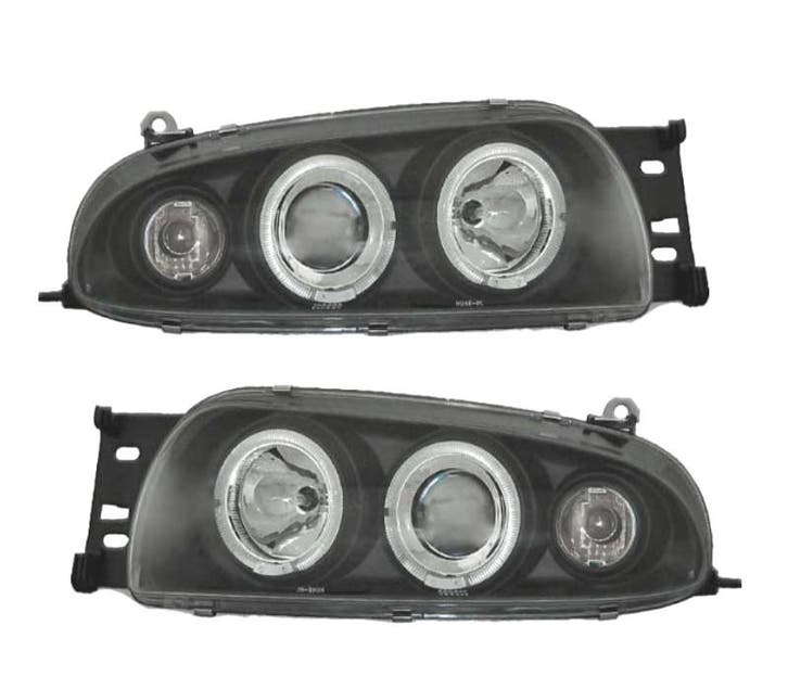 PHARES FORD FIESTA 95-99 ANGEL EYES FOND NOIR, Auto-onderdelen, Verlichting, Verzenden
